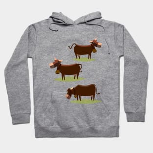 Three cows Hoodie